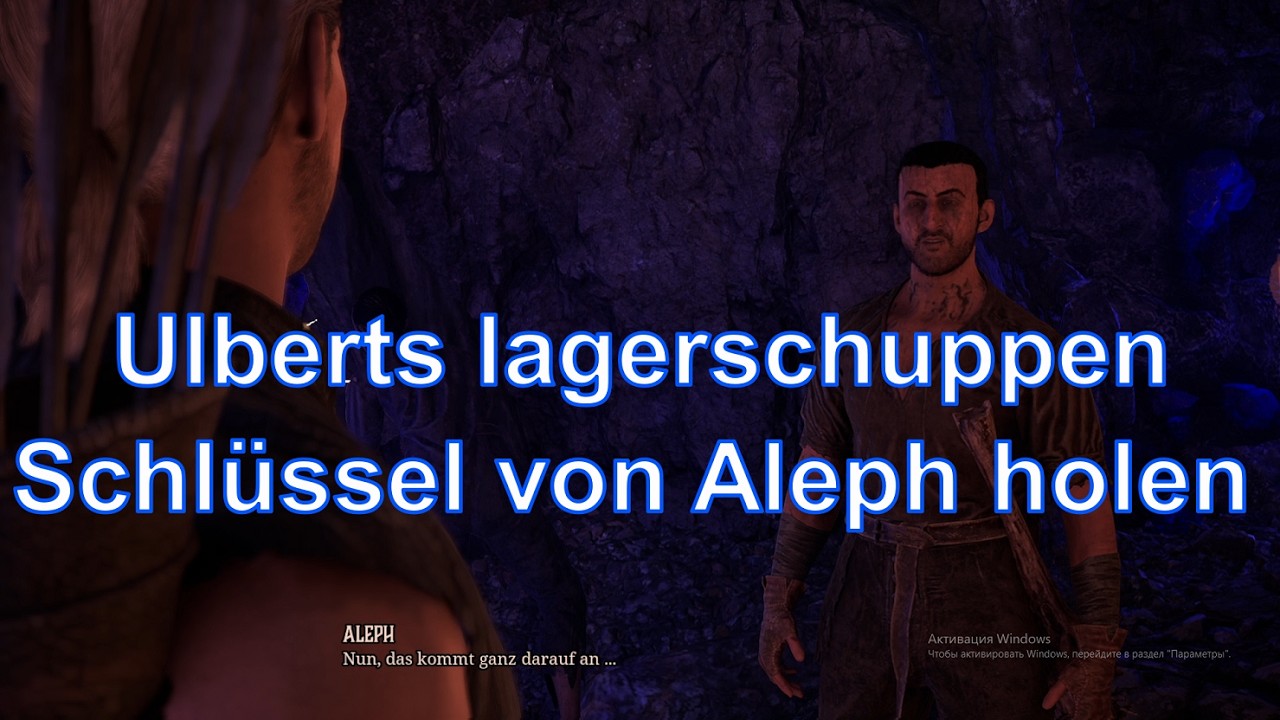 Schl&uuml;ssel von Aleph holen, Ulberts lagerschuppen, Gothic 1 Remake