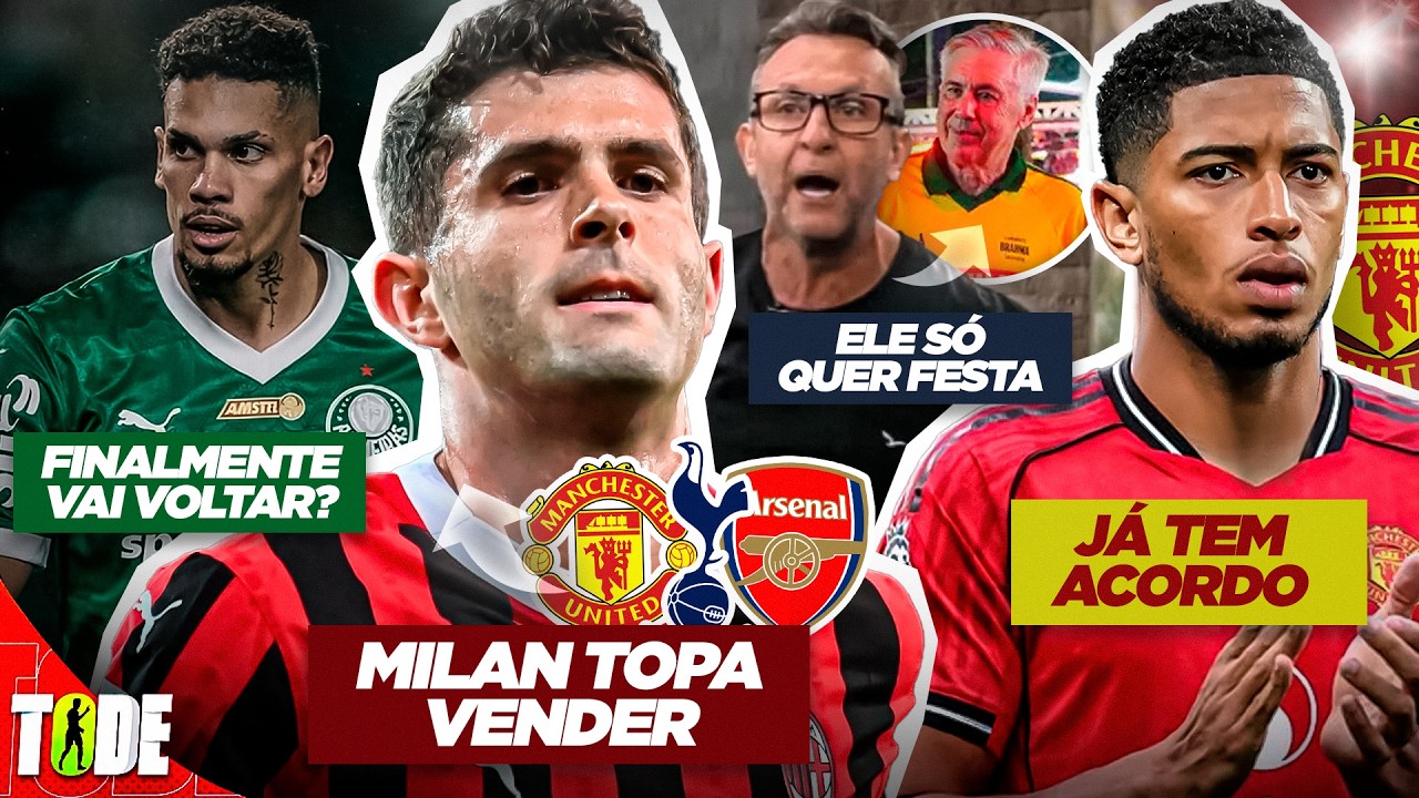NETO DETONA ANCELOTTI! BELLINGHAM PODE IR PRO UNITED E PULISIC DE VOLTA À PREMIER