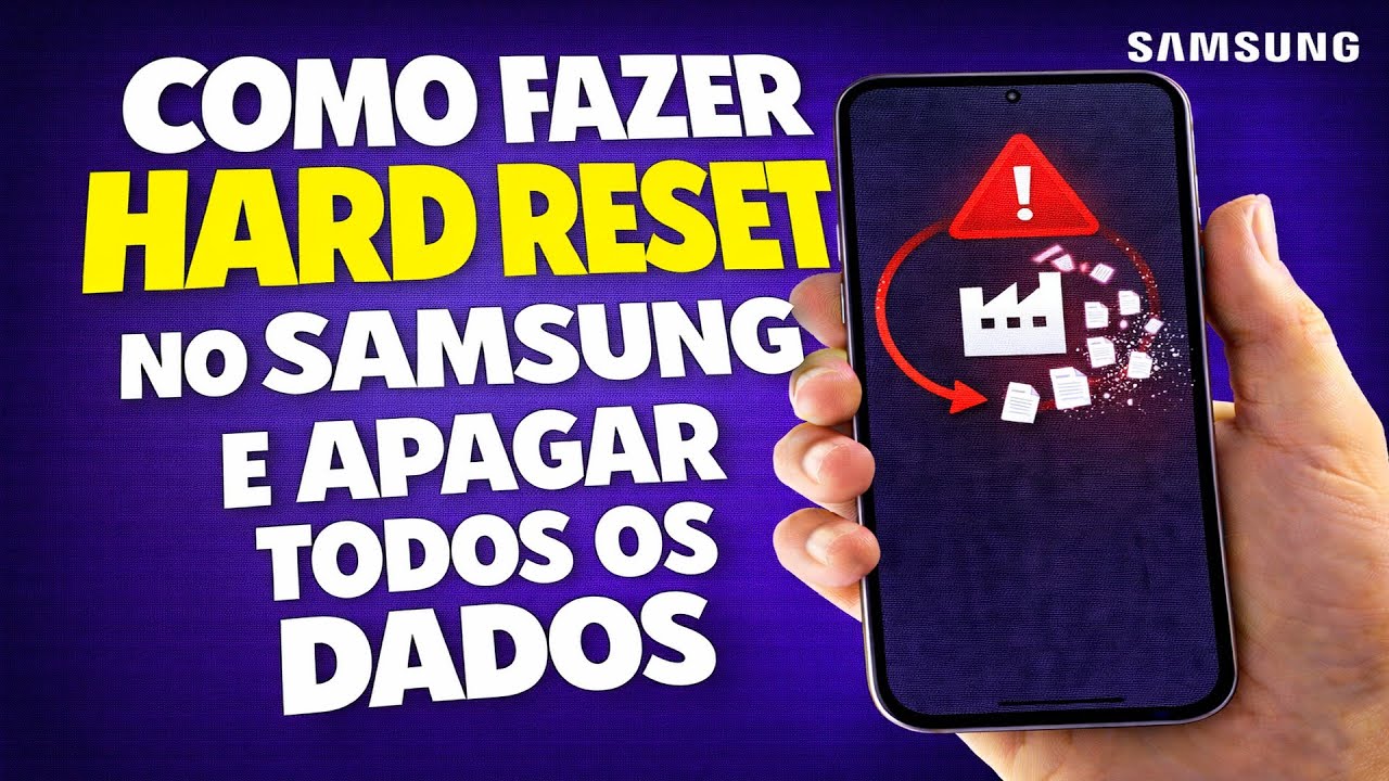 COMO FAZER HARD RESET NO SAMSUNG E APAGAR TODOS OS DADOS