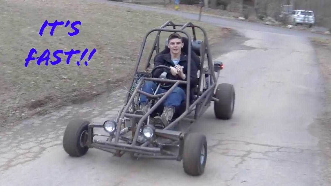 Ryan riding the Suzuki gs500 dune buggy