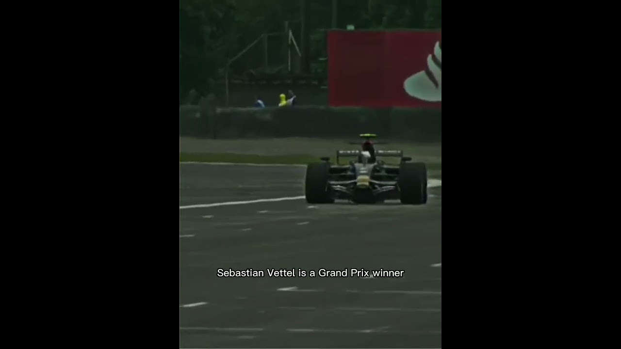 Sebastian Vettel's first win in formula 1❤👀 #formula1 #f1 #sebastianvettel #tororosso #commentary