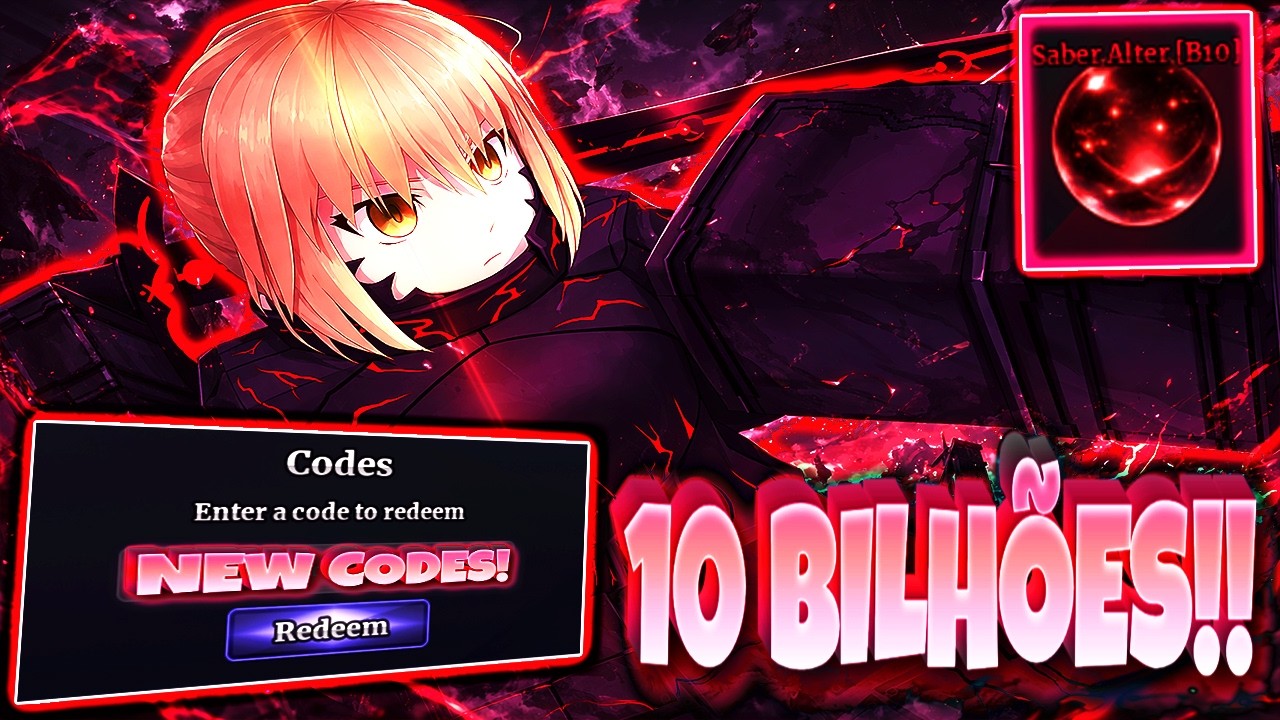 ABSURDO!! A NOVA SABER ALTER TÁ INSANA!!! *10 BILHÕES DE DANO!!😱* e NOVOS CÓDIGOS!