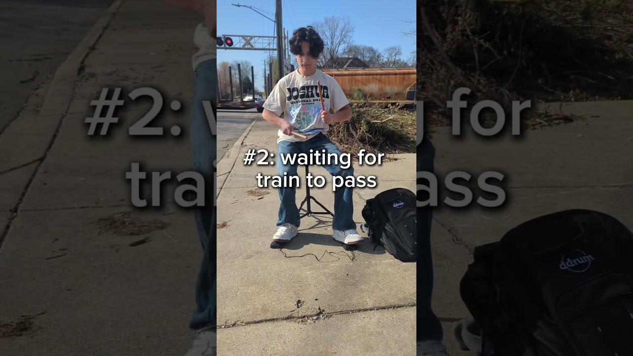 weird drumming spots #FeelTheRhythmOfSpring #MusicAnywhere #OutdoorMusic #PocketDrum #Aeroband