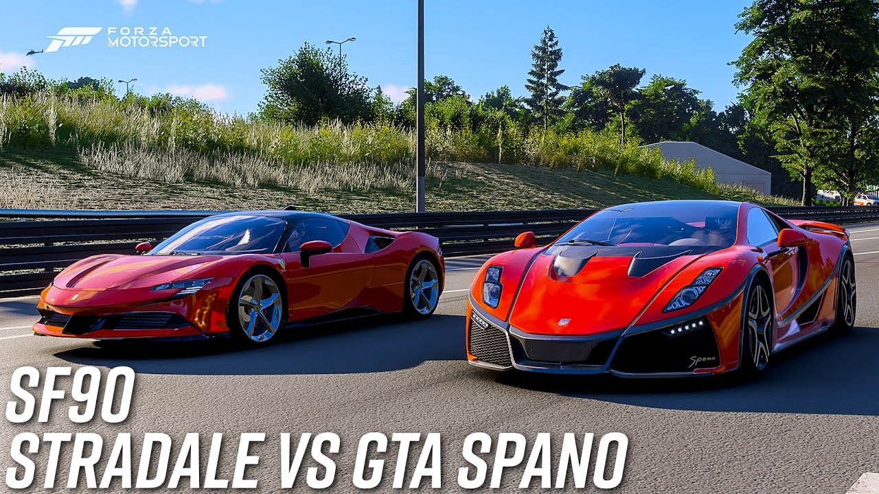 Ferrari SF90 Stradale vs Spania GTA Spano | Forza Motorsport