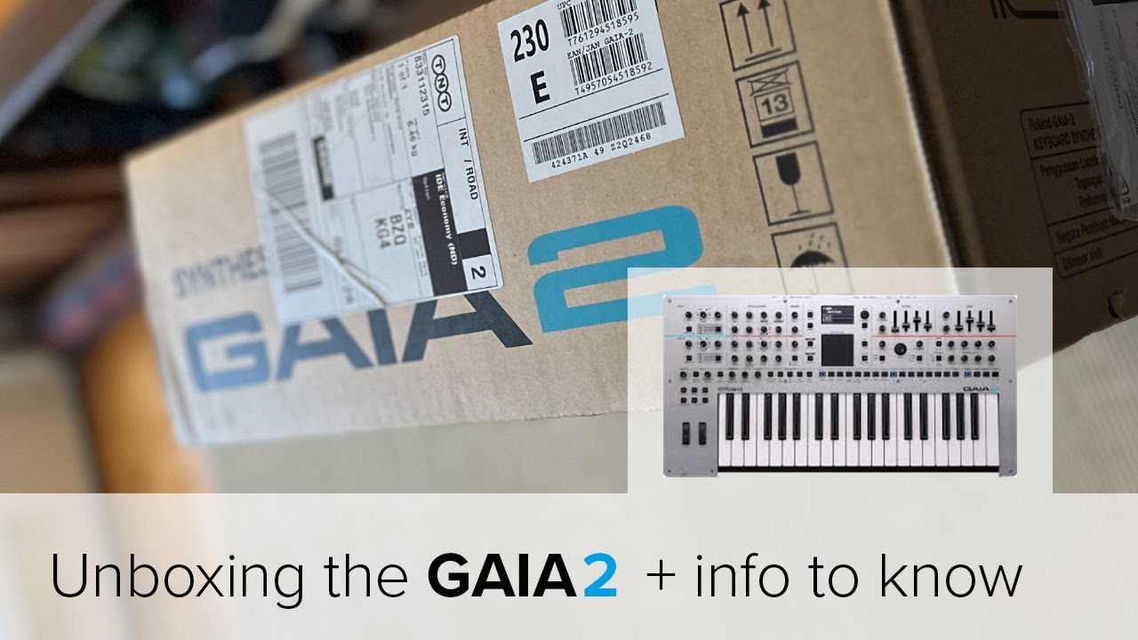 Распаковка Roland GAIA2 и полезная информация