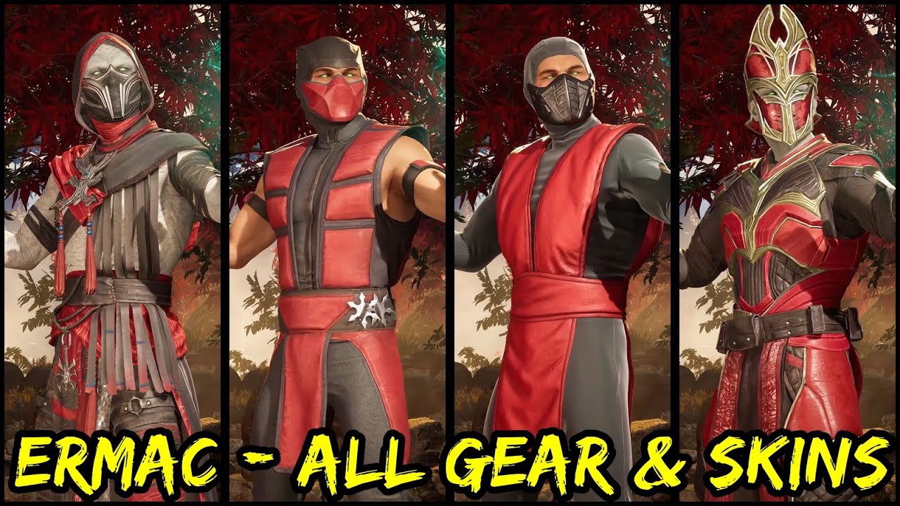 Ermac Showcase - All Gear & Skins (Definitive Edition) - Mortal Kombat 1