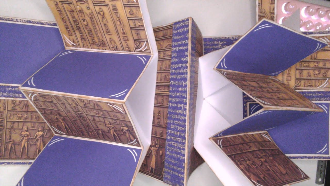 Tutorial Pop Up Doble Twist. Colección Egipto.  My Scrap Shop