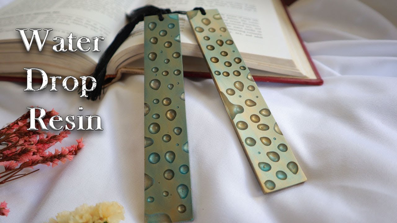 Resin Water Droplet Effect | Resin Arts for Beginner | Resin Bookmark Ideas 2024