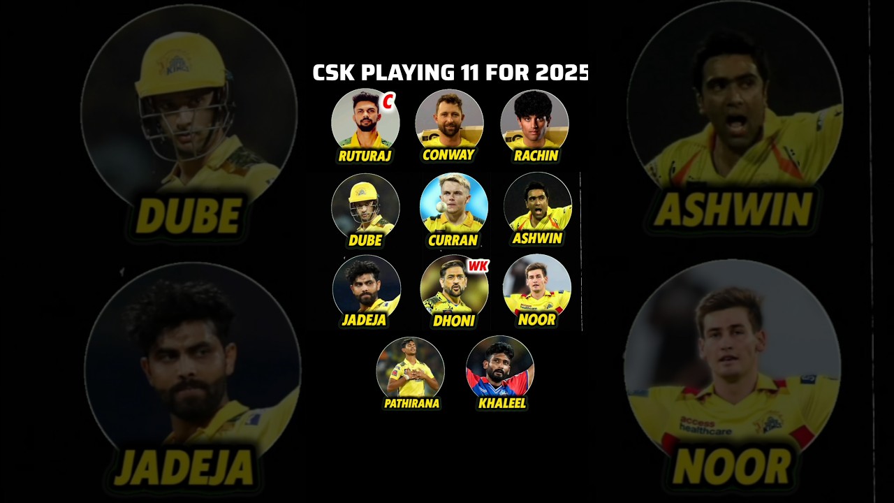 CSK Best Playing 11 For IPL 2025 🔥