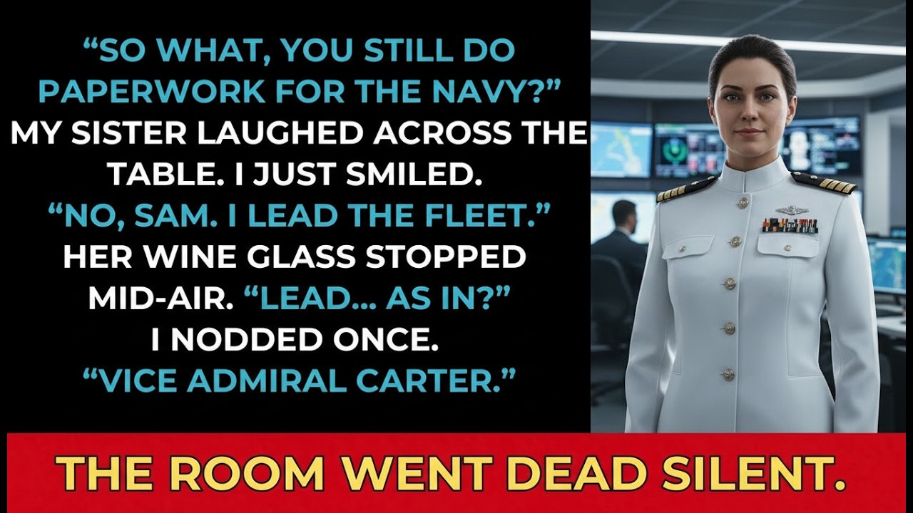My Sister Laughed at My ‘Little Navy Job’ — Until I Walked Into the Ballroom as Vice Admiral Carter