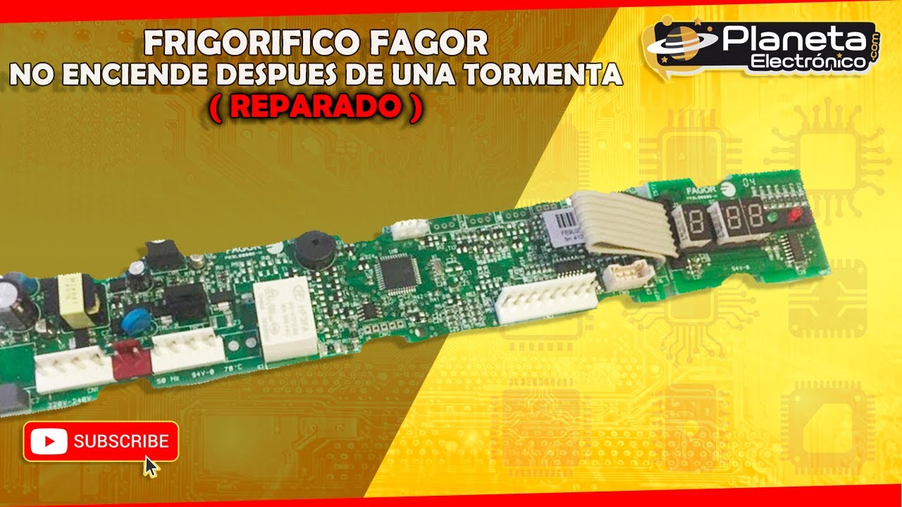 Frigorífico Fagor no funciona no enciende ninguna luz después de una tormenta. Solucionado