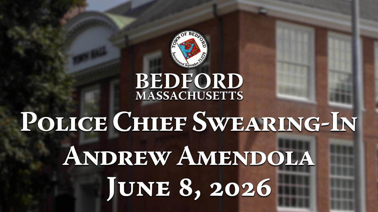 Bedford Police Chief Swearing-In Ceremony 06/08/26