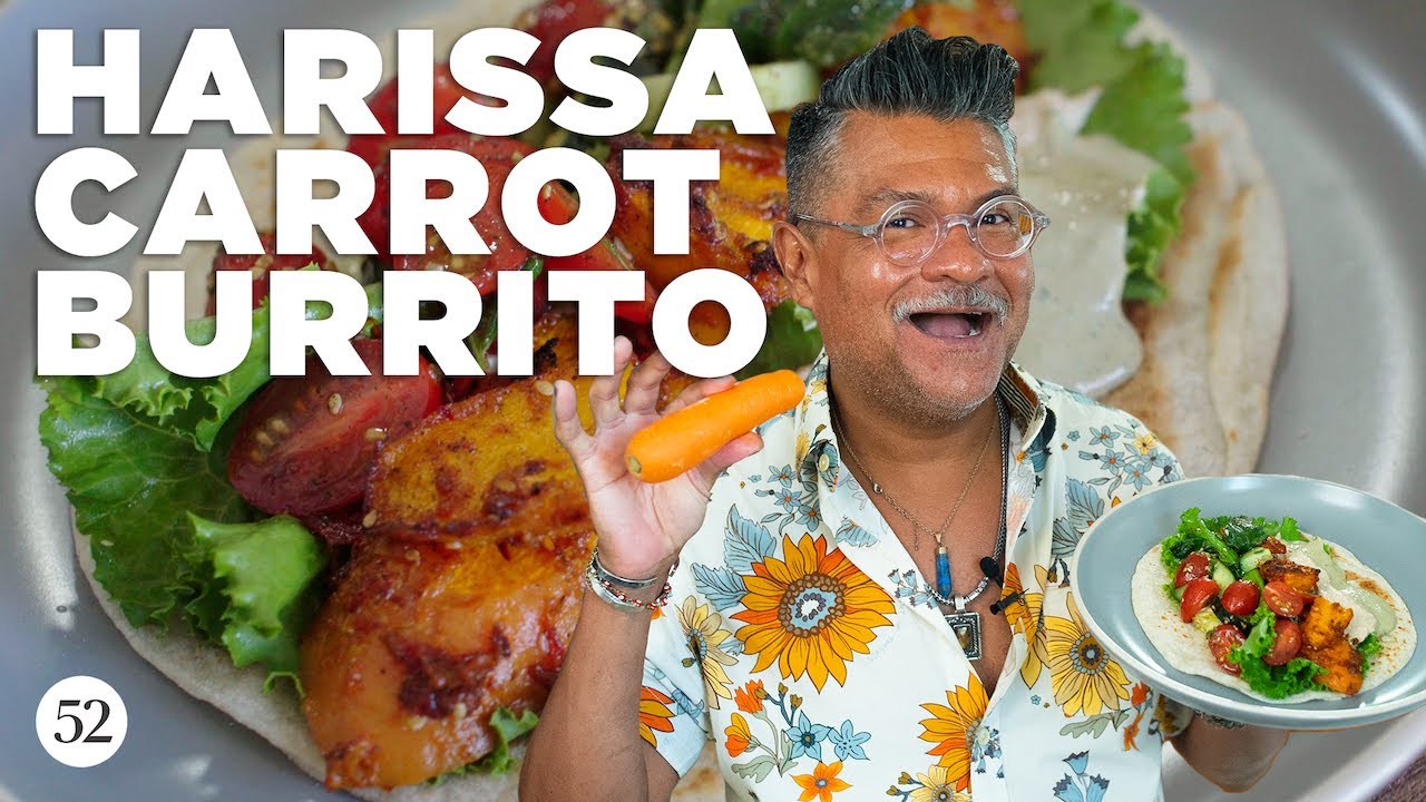 Rick Makes Harissa-Roasted Carrot Burritos | Sweet Heat with Rick Mart&iacute;nez