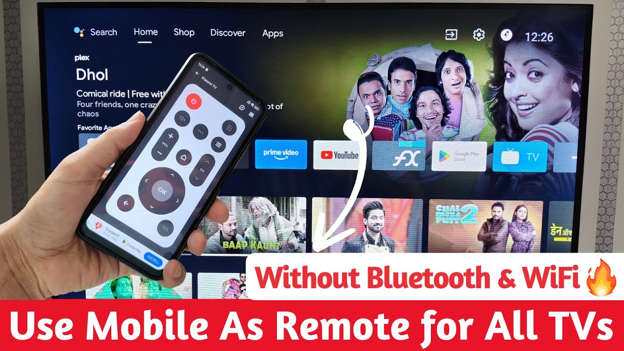 Use Android Phone as Any TV Remote Without Wi-Fi or Bluetooth ✅ | Use Phone as TV Remote Easily
