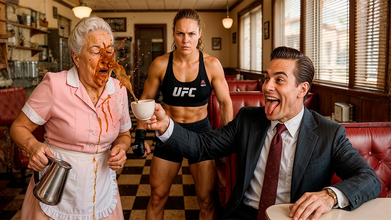 Un Hombre Le Arrojó Café Hirviendo A Una Camarera — No Sabía Que Ronda Rousey Estaba Mirando