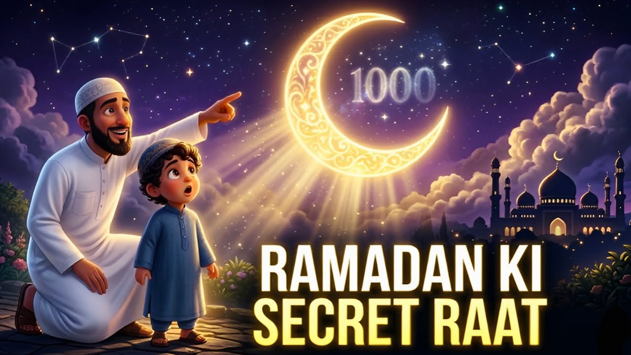♥️Ramadan Ki Secret Raat 🌙| 1 Raat = 1000 Mahine | Laylatul Qadr Story | Explained in short♥️