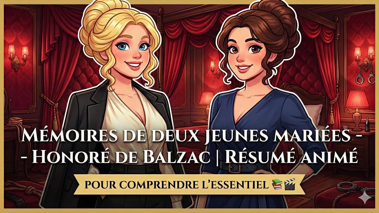 Mémoires de deux jeunes mariées - Honoré de Balzac | Résumé animé pour comprendre l’essentiel 📚🎬