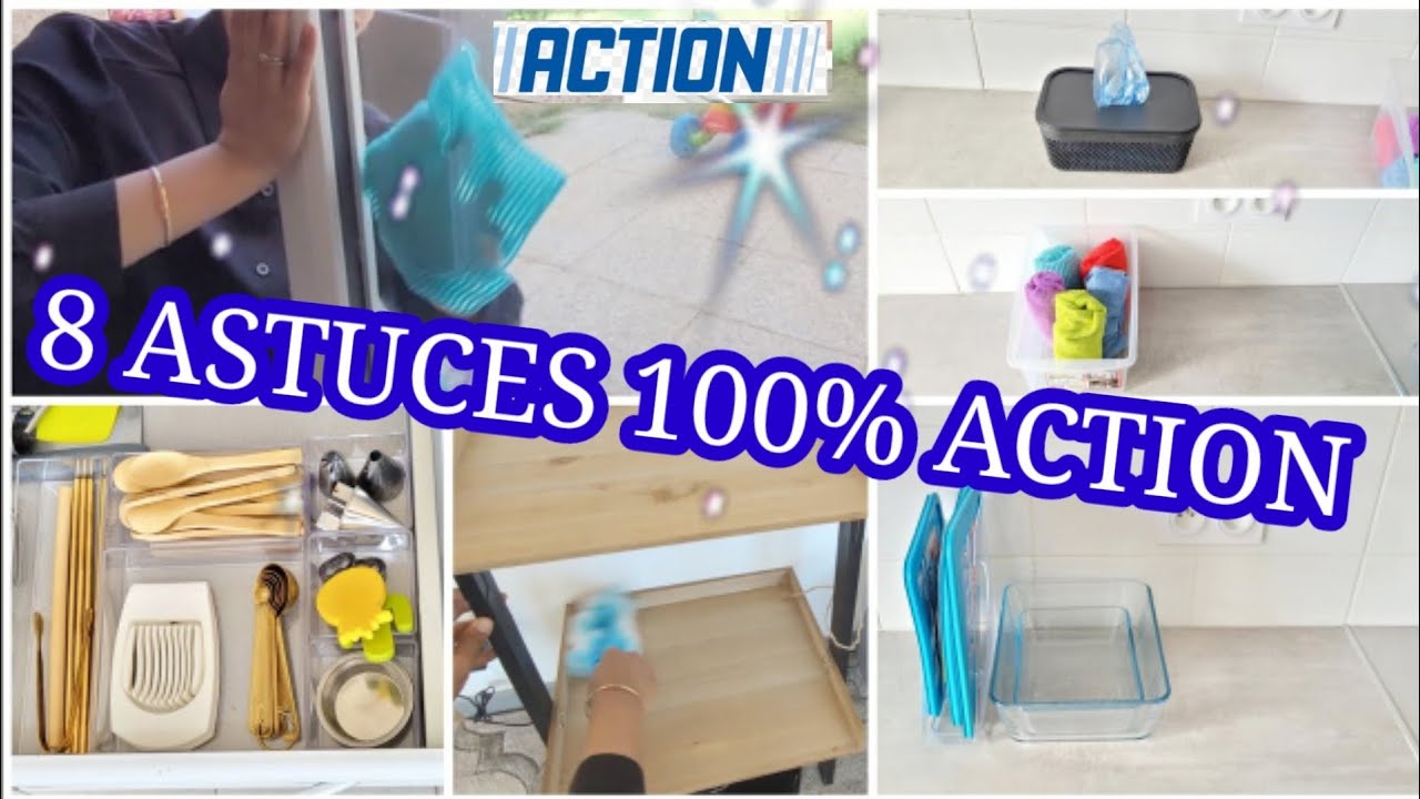 ✅️8 ASTUCES 100% ACTION RANGEMENT MÉNAGE✅️ORGANISATION RANGEMENT #organisation #rangement #action