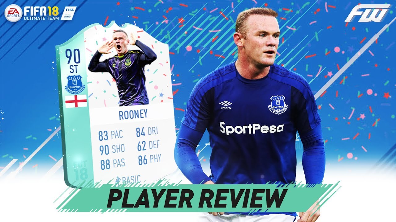FIFA 18 FUT BIRTHDAY ROONEY Review (90) w/ In Game Stats & Gameplay