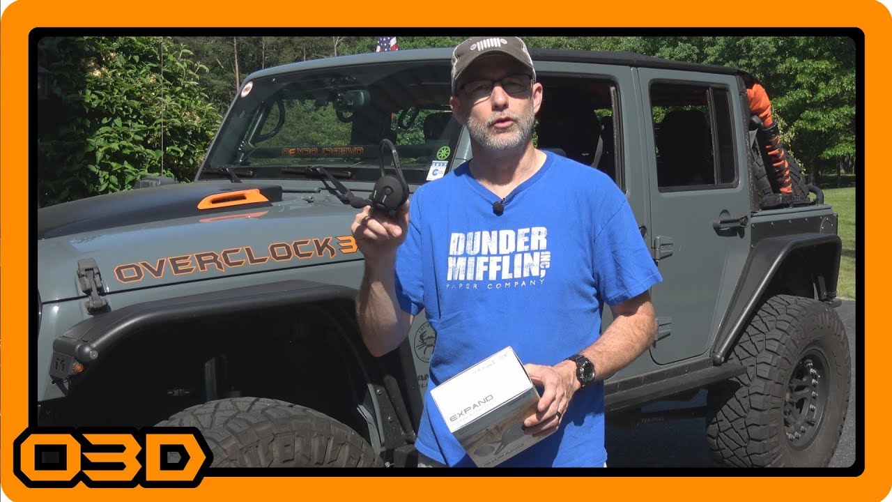 Sena Expand Bluetooth Headset and Intercom Jeep Test - No Doors, Top Off.