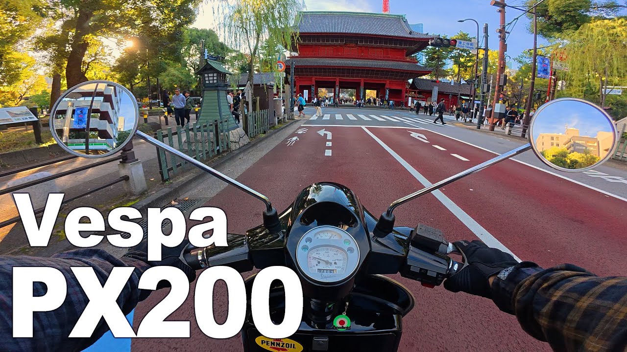 Vespa PX200 FL2 210cc polini marossi | PURE SOUND | POV | 4K | #5