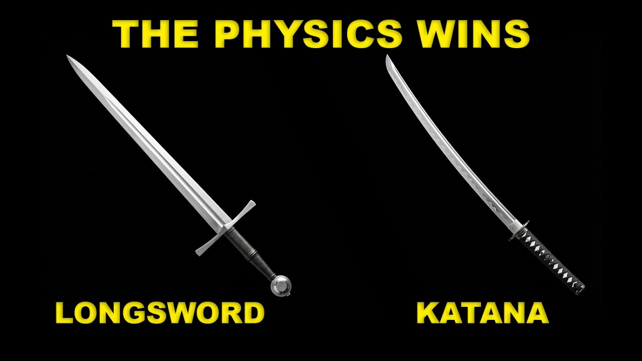 Why KATANAS Would LOSE to Medieval Longswords (The Physics They Don't Tell You)