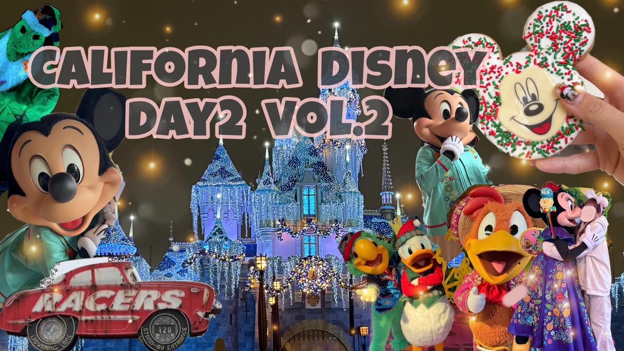 【グリーティング多め】カリフォルニアディズニーで過ごすクリスマス＆カウントダウン DAY2-2