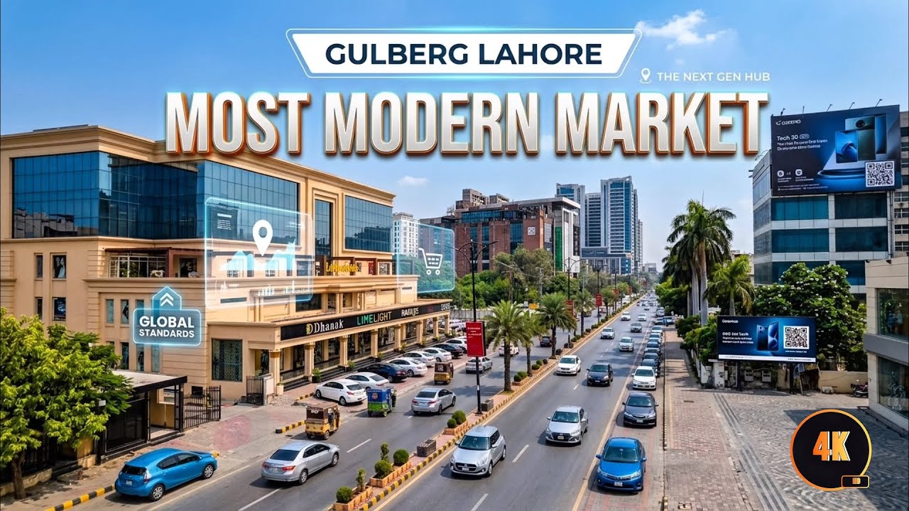 🇵🇰 Lahore&rsquo;s Most Modern Market! | Gulberg Lahore Walking Tour 4K