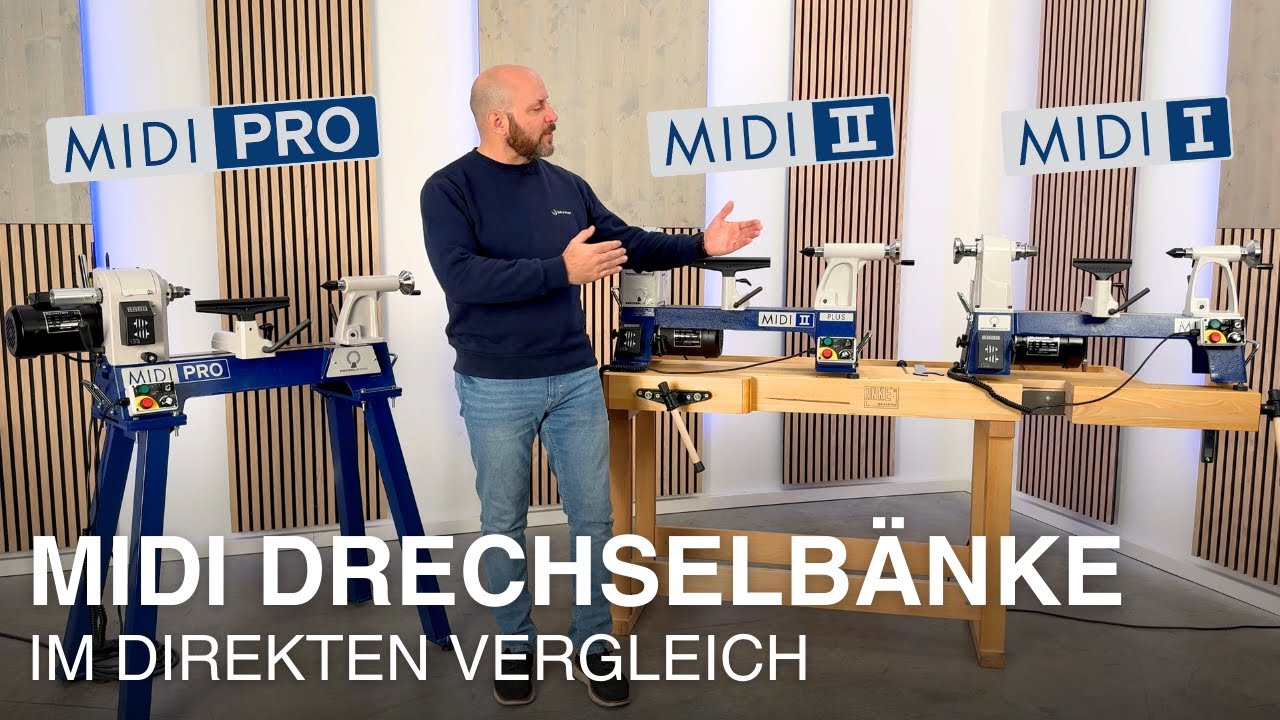 MIDI Tischdrechselbänke im direkten Vergleich