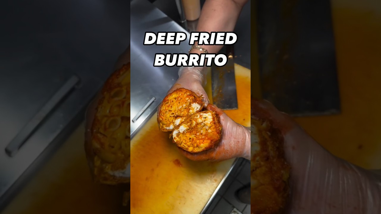 Жареные во фритюре буррито &mdash; просто объедение 🔥🌯💥 от Bangin Buns в Северном Голливуде, Калифорния!