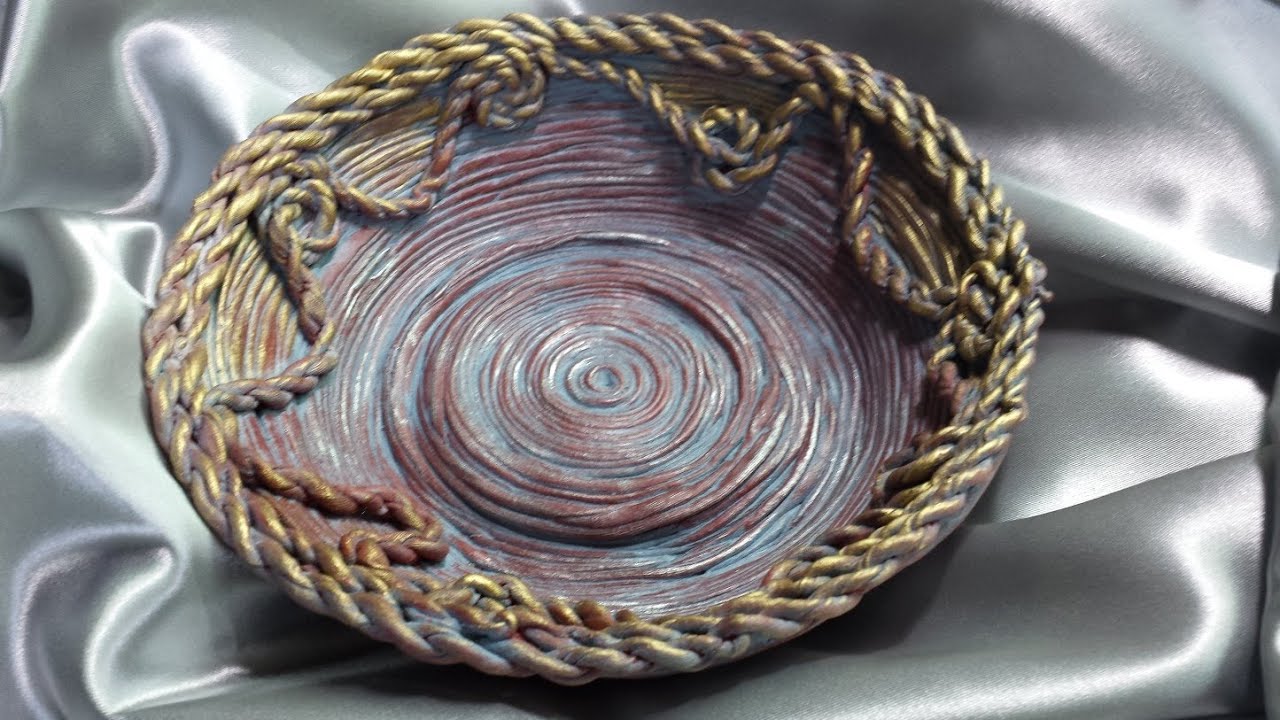 CESTA  DE TRAPILLO RECICLADO- HOW TO MAKE A HANDMADE RAG BASKET