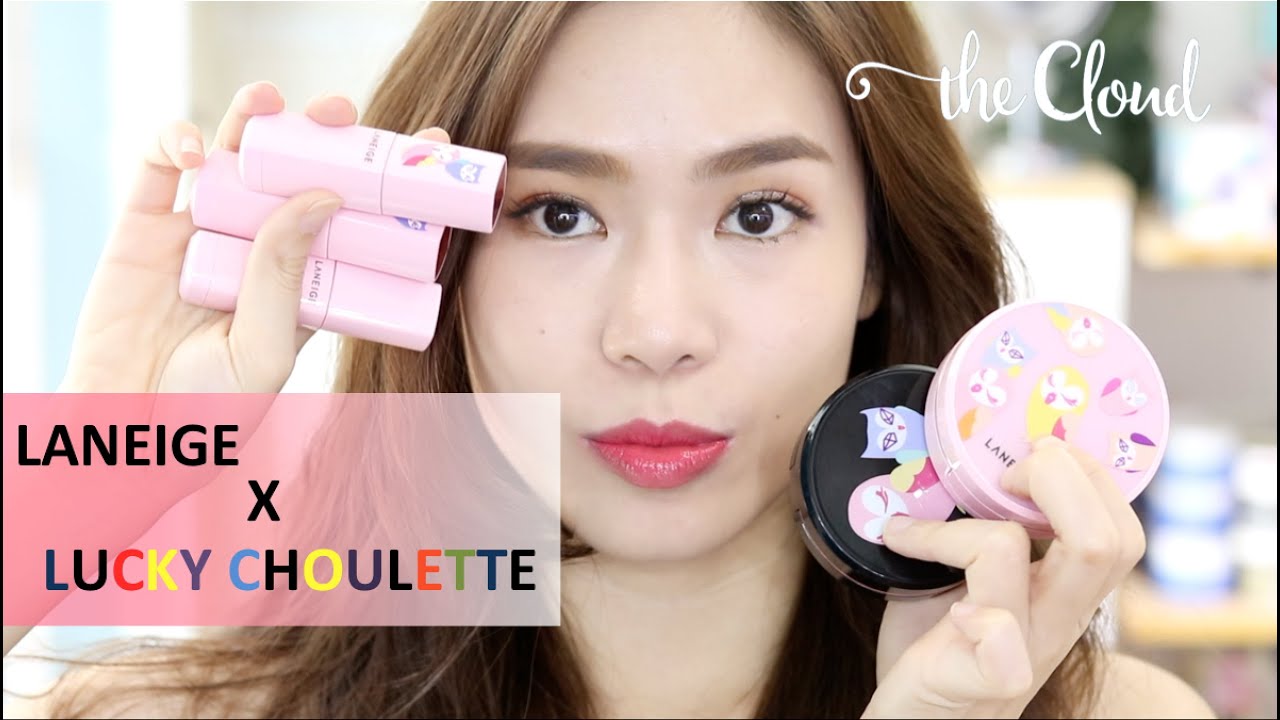 LANEIGE x LUCKY CHOULETTE | BB Cushion Whitening | Pore Control | Serum Drop Tint Review & Swatch