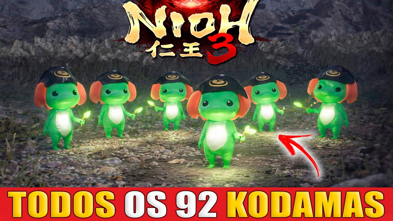 Nioh 3 Localiza&ccedil;&atilde;o de Todos os Kodamas