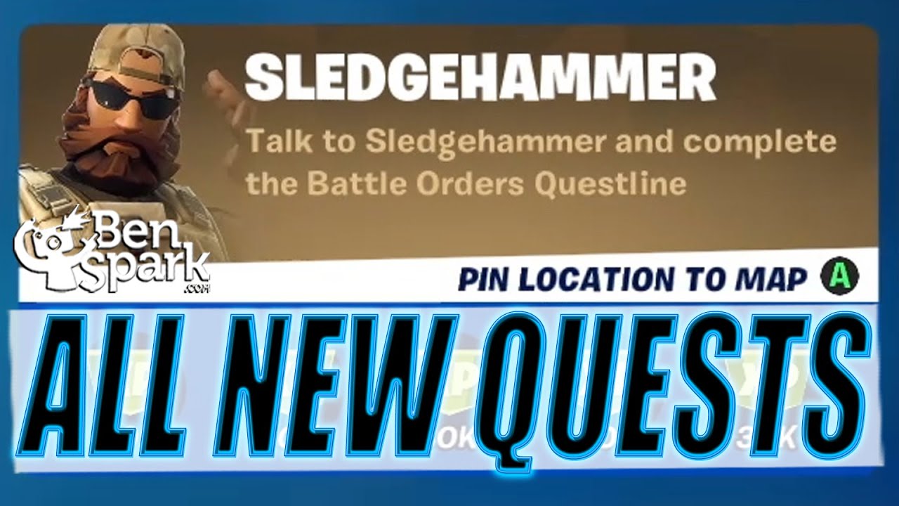 Fortnite How to Complete the 'Sledgehammer' Battle Orders Punchcard - Quests & Locations Guide