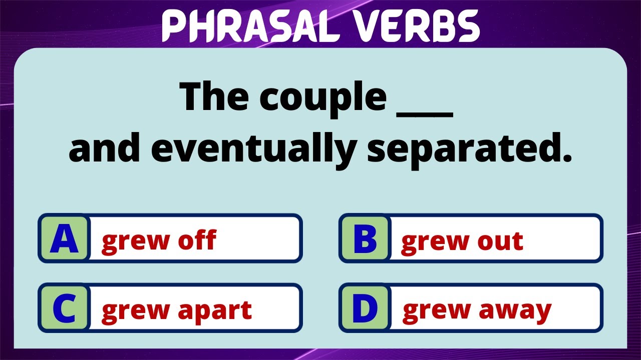 PHRASAL VERB QUIZ | ENGLISH PHRASAL VERBS | PHRASAL VERB QUIZ #9 | CAN YOU SCORE IT 10/10?