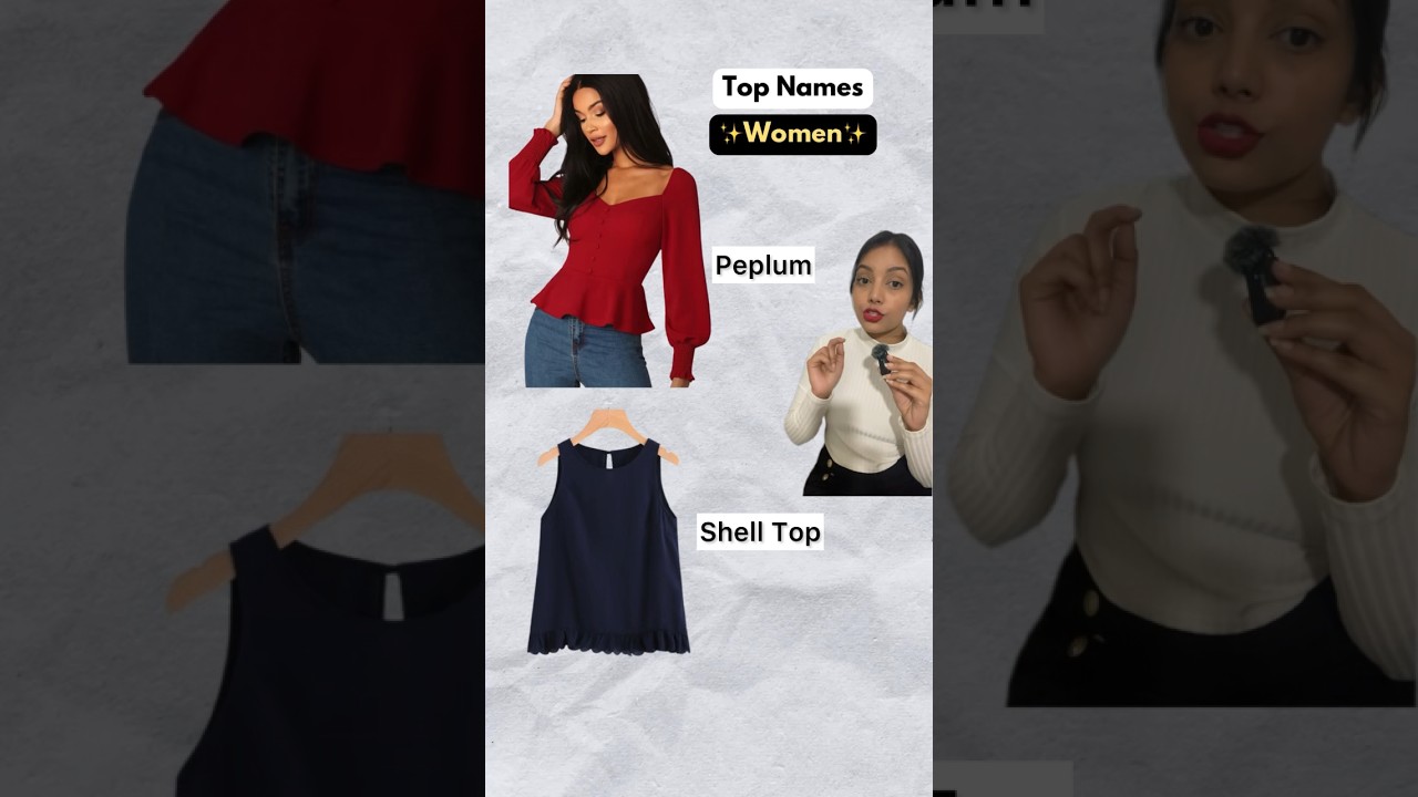 ✨Women&rsquo;s Tops Names✨ #imageconsultantindia #personalstylist #elegantoutfits #styletips #elegance