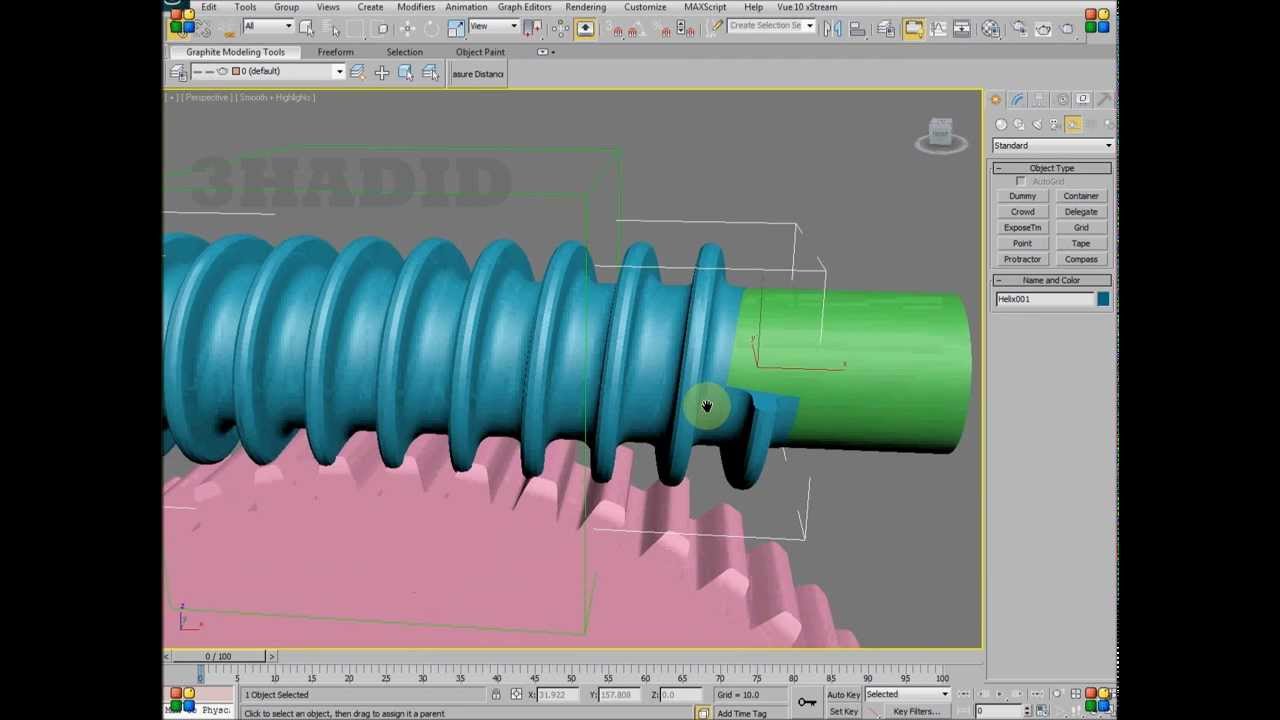 3ds Max Worm Gear (Tutorial)