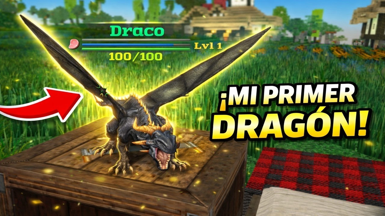 ¡MI PRIMER DRAGÓN! 🐉 + MINERALES y ARAÑAS | Block Story #2