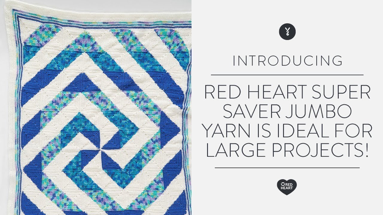 Red Heart Super Saver Jumbo&trade; Yarn is ideal for large projects!