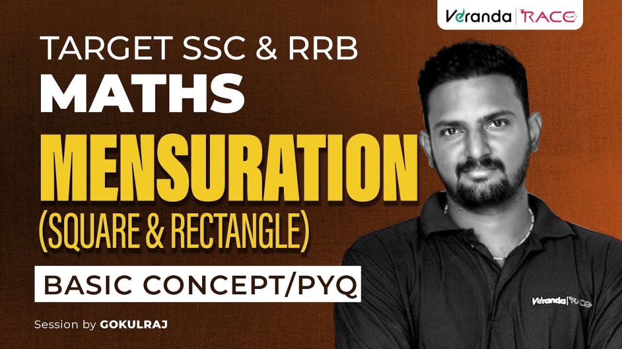 TARGET SSC & RRB | MATHS  - MENSURATION | BASIC CONCEPT/PYQ | GOKUL RAJ