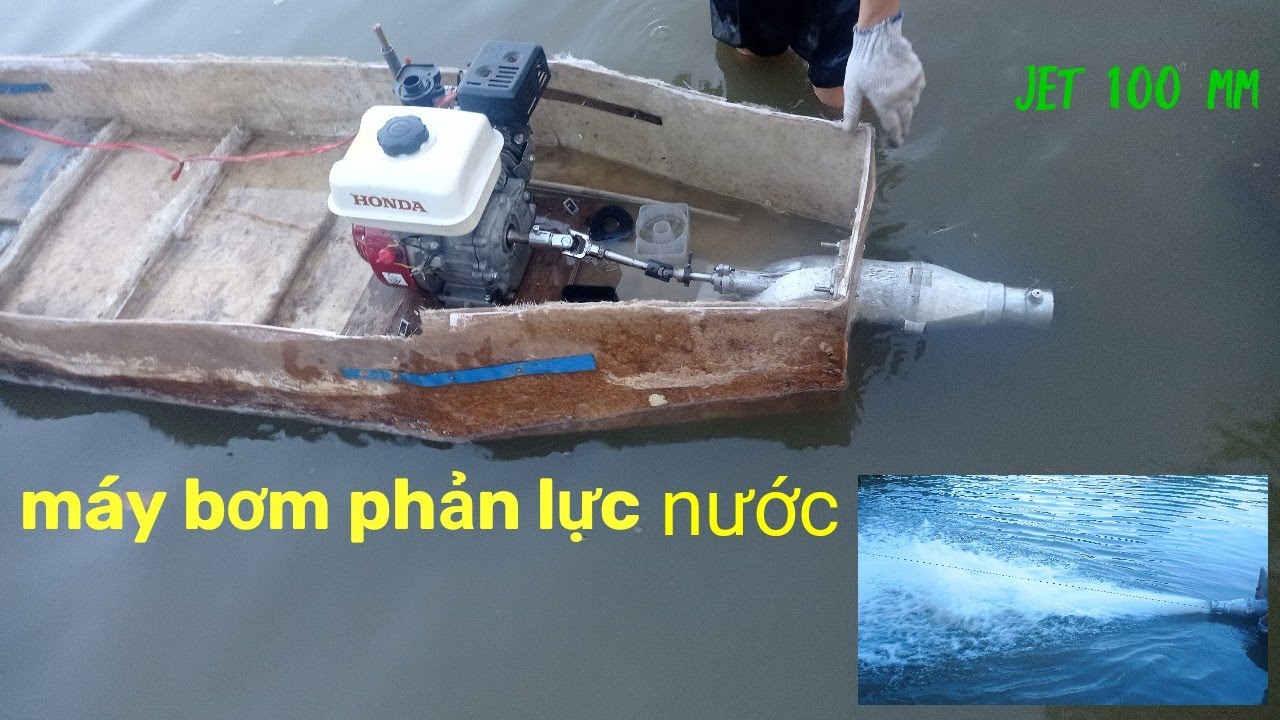 phản lực nước 100 mm lắp động cơ 5 hp #jetboat #jet #jetsurf #turbojet #minijet