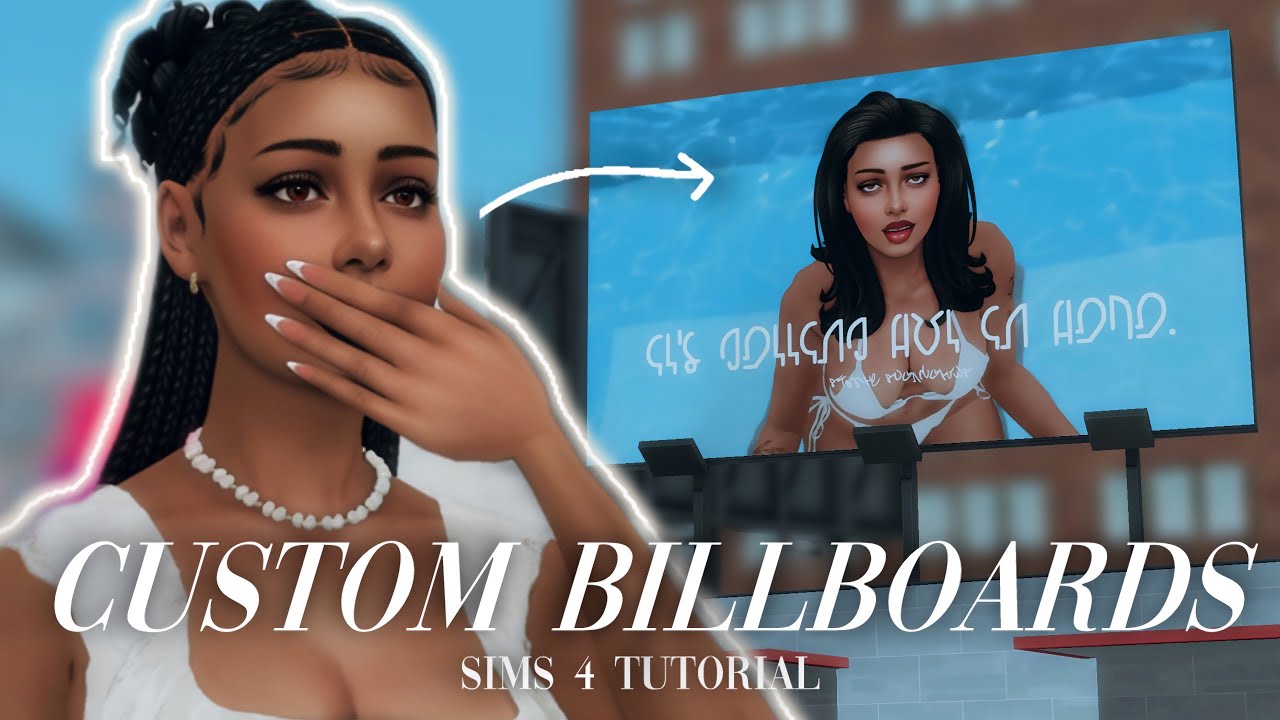 how to create Sims 4 custom billboard overrides (beginner-friendly tutorial)  || solitasims