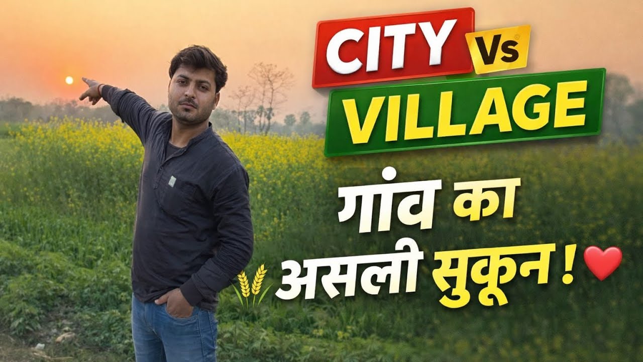 City की भागदौड़ vs Village का सुकून! 🌾 Bihar के सरसों के खेत | Farmer's Hardwork