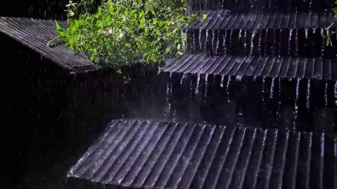 Deep Sleep in Minutes | Heavy Rainstorm & Thunder Sounds at Night
