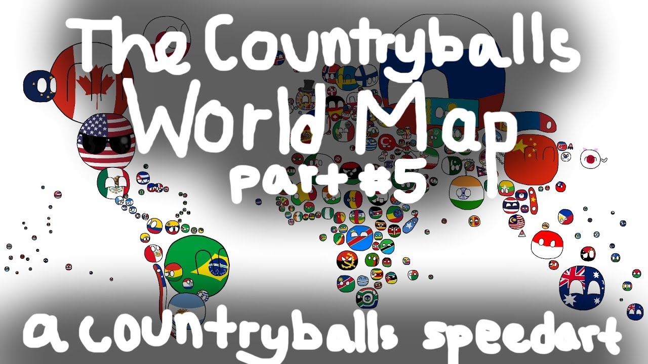 Countryballs Speedart | Oceania!! | The Countryballs World Map #5