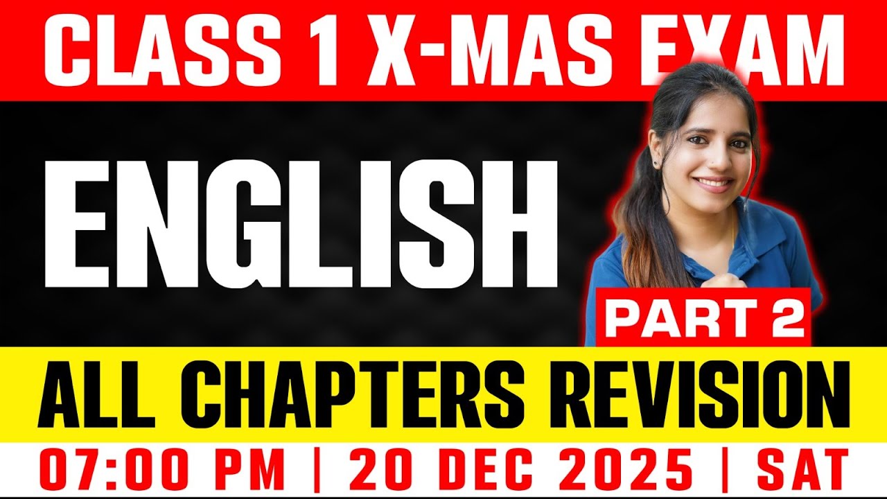 Class 1 English Exam | All Chapters Revision Part 2 | Exam Winner
