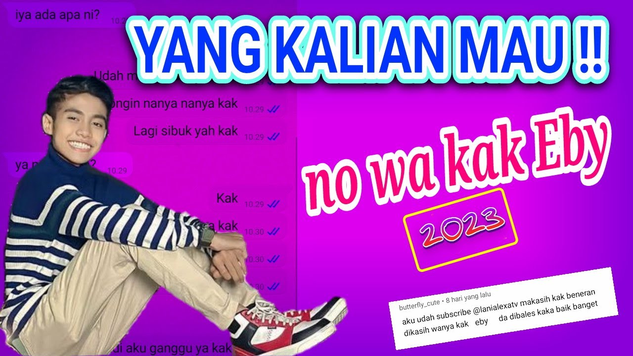 YANG KALIAN MAU!! no wa kak eby megic lim5,buruan cara dap4t ada disini gaes!! 😱😍