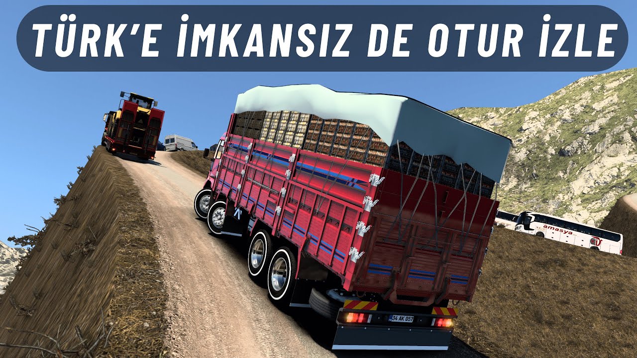 TÜRK ŞOFÖRÜNE İMKANSIZ DE OTUR İZLE !!! - ÖLÜM YOLU HARBİ ÖLÜM YOLU !!! - FORD CARGO 3227 KAMYON MOD
