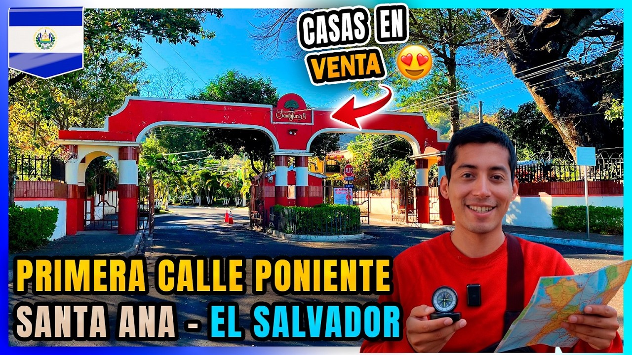 Primera CALLE PONIENTE Santa Ana El Salvador | CAMINATA Completa
