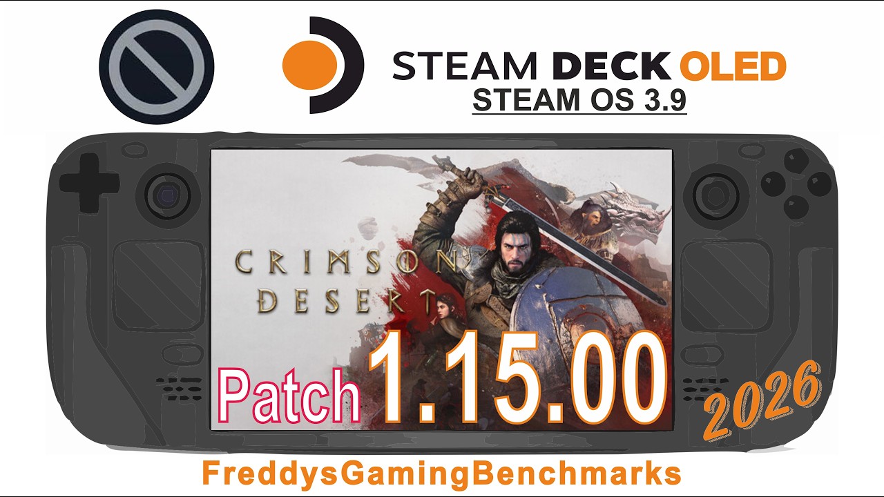 Crimson Desert (Patch 1.15.00) on Steam Deck OLED with Steam OS 3.9